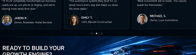 Call TK FLUX for professional web design