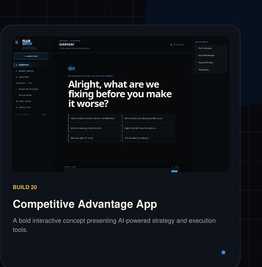Competitive advantage app
