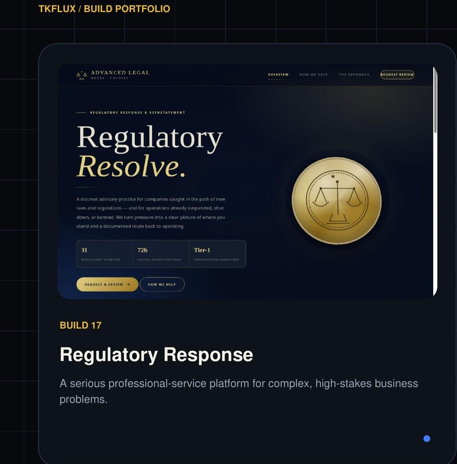 Regulatory response platform