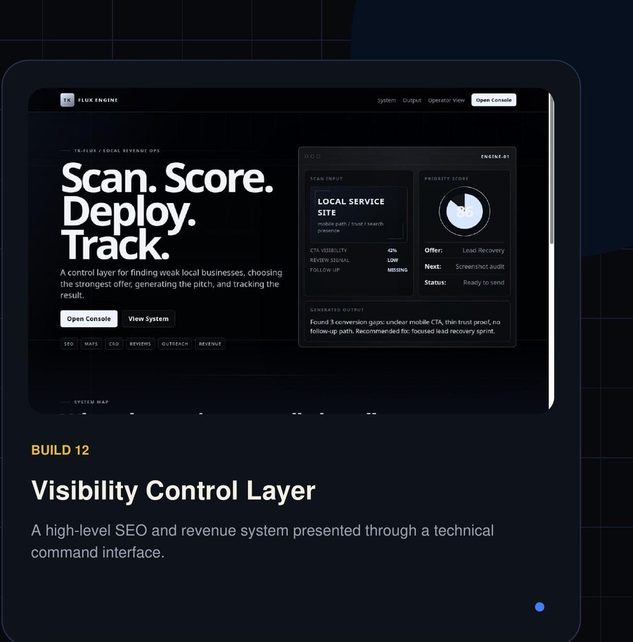 Revenue dashboard
