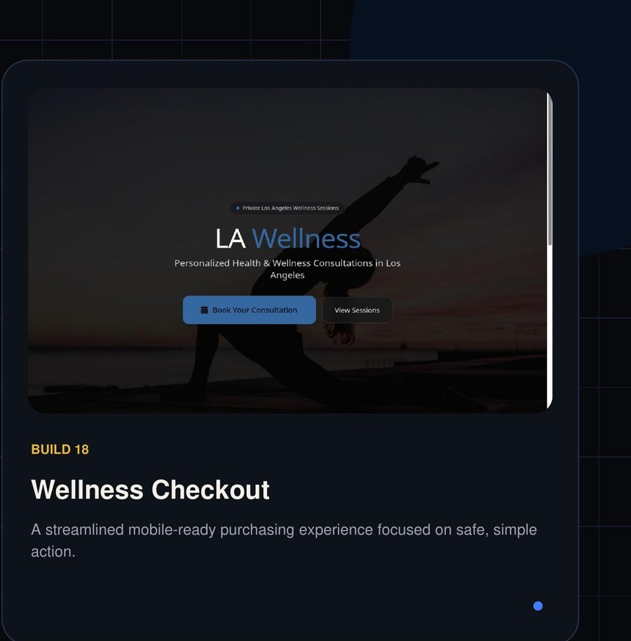 Wellness checkout experience